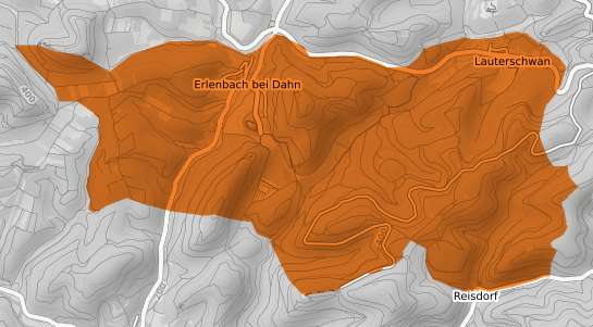 Mietspiegelkarte Erlenbach bei Dahn